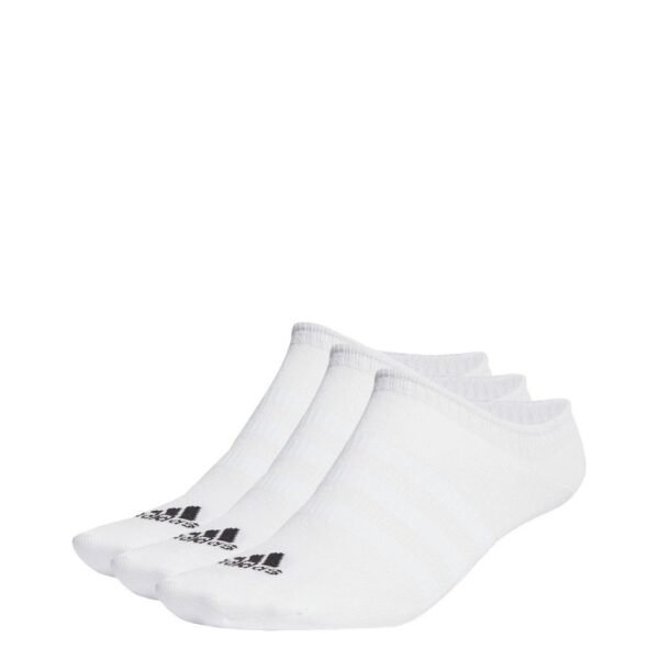 adidas Lifestyle Thin and Light No-Show Socks 3 Pairs Unisex White HT3463