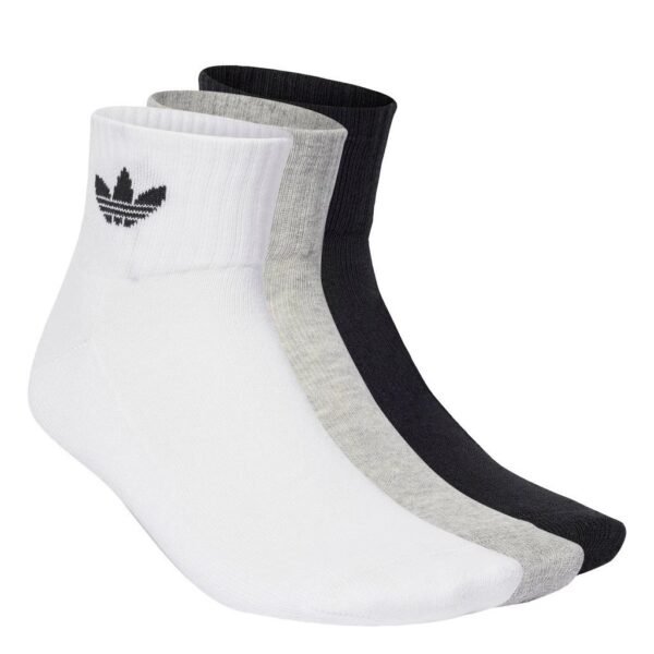 adidas Lifestyle Mid Crew Socks 3 Pairs Unisex  IJ5612 - Image 2