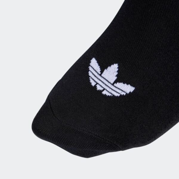 adidas Lifestyle TREFOIL LINER SOCKS - 3 PAIRS Unisex Black S20274 - Image 2