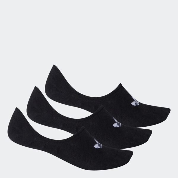 adidas Lifestyle LOW CUT SOCKS 3 PAIRS Unisex Black FM0677 - Image 2