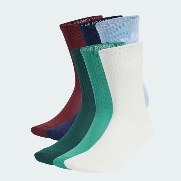 adidas ไลฟ์สไตล์ ถุงเท้าความยาวครึ่งแข้ง Trefoil Cushion (6 คู่) Unisex  JI9504 - Image 3
