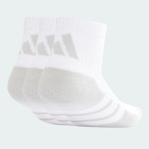 adidas เทรนนิง ถุงเท้ายาวสี่ส่วน Essentials CLIMACOOL (3 คู่) Unisex สีขาว JD9568 - Image 3