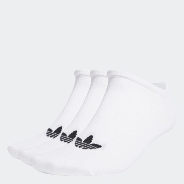 adidas Lifestyle TREFOIL LINER SOCKS - 3 PAIRS Unisex White S20273