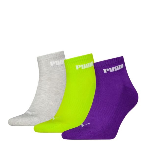 PUMA ถุงเท้าหุ้มข้อ บุพื้นฝ่าเท้า New Generation แพ็ค 3 คู่ UNISEX NEW GENERATION CUSHIONED QUARTER 3P - Image 2