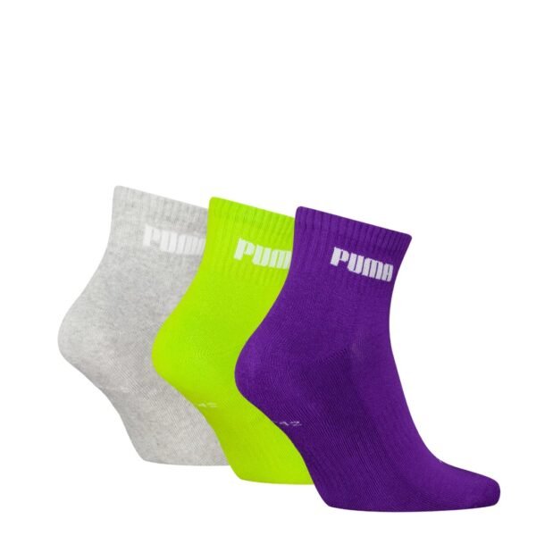PUMA ถุงเท้าหุ้มข้อ บุพื้นฝ่าเท้า New Generation แพ็ค 3 คู่ UNISEX NEW GENERATION CUSHIONED QUARTER 3P